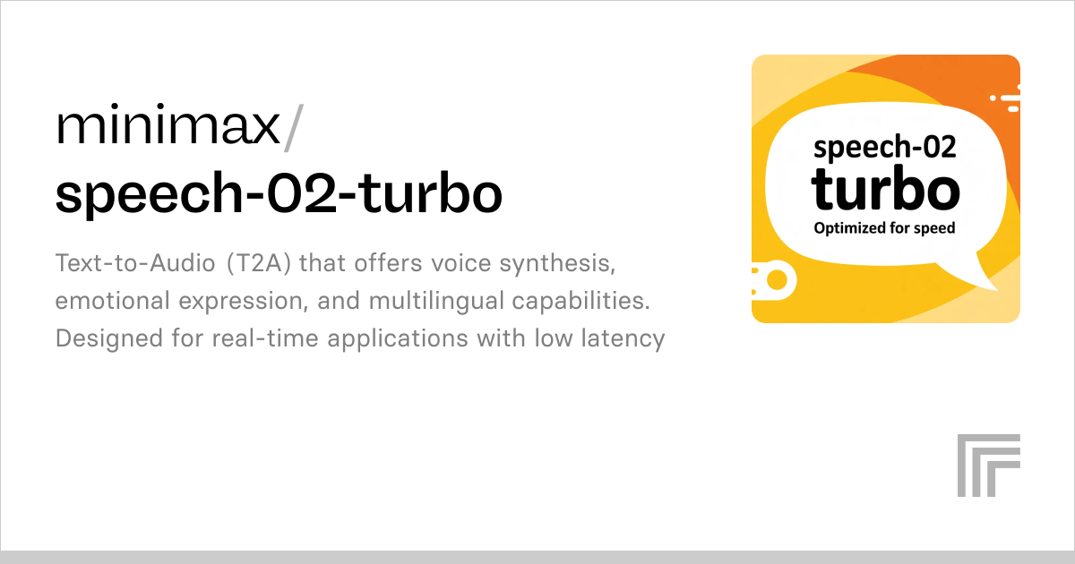 minimax/speech-02-turbo