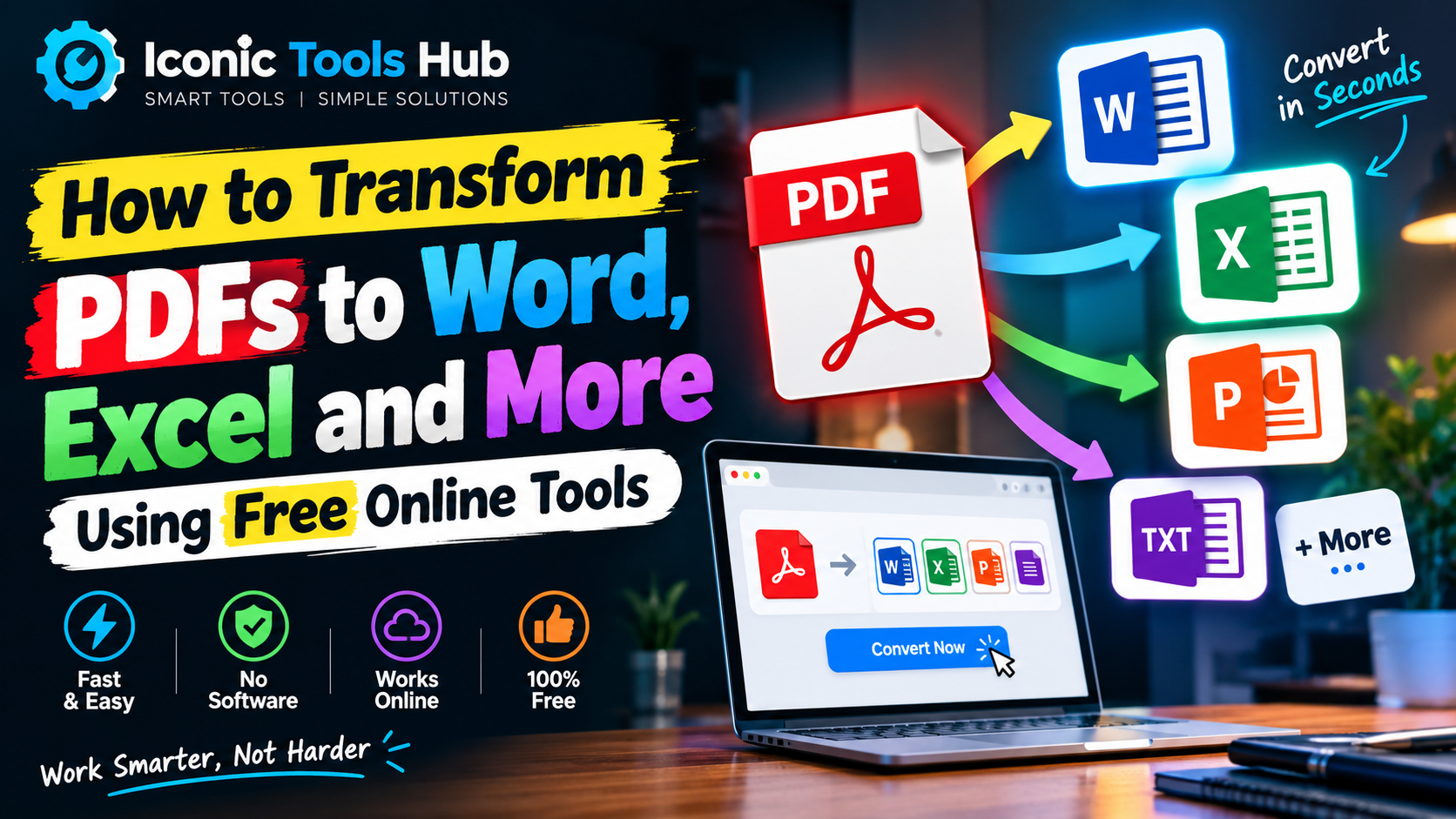How to Transform PDFs to Word, Excel, and More Using مجاني عبر الإنترنت أدوات